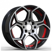 Диска для автомобиля R15 (640 Black Machin) 8*100*114,3 ET35 CB56,5 4 (шт)
