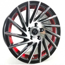 Диска для автомобиля R15 (752 Black Machin Redline) 4*100 ET35 CB56.5 4 (шт)
