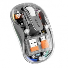 БЕСПРОВОДНАЯ МЫШЬ GREEN LION TURTLE MOUSE 2400DPI — ПРОЗРАЧНАЯ