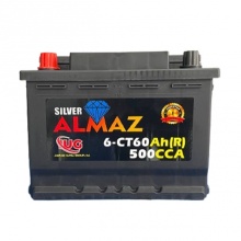 Avtomobil akkumulyatori Almaz 60 Ah Vaz djiguli