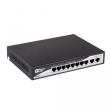 Kommutator 2E PowerLink SP802G 8xGE PoE+ 2xGE Uplink 120Vt boshqarib bo‘lmaydigan