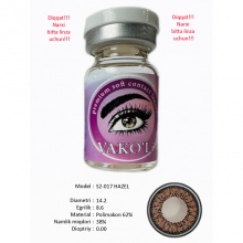 Цветные контактные линзы Vakoli S2-017 HAZEL 1 шт
