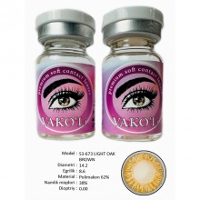 Rangli kontakt linzalari Vakoli S3-673 LIGHT OAK BROWN 2 dona