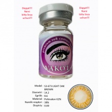 Rangli kontakt linzalari Vakoli S3-673 LIGHT OAK BROWN 1 dona