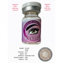 Рангли контакт линзалари Vakoli S3-091 GRAY 1 дона