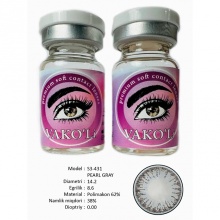 Рангли контакт линзалари Vakoli S3-431 PEARL GRAY 2 дона
