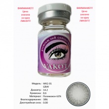 Цветные контактные линзы Vakoli WK2-01 GRAY