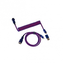 Cabel Type-A/Type-C Keychron Premium Coiled Aviator Cable-Angled
