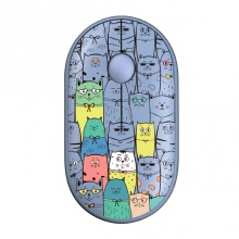 Мышь беспроводная 2E MF300 Silent BT WL PETS:CATS (2E-MF300WPETSBL)