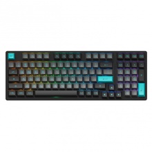 Механик клавиатура Akko 3098B Black & Cyan CS Silver RGB (6925758617659)