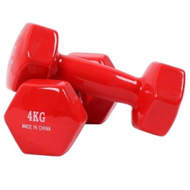 Фитнесс  гантеллари PowerGym Qizil 4 kg