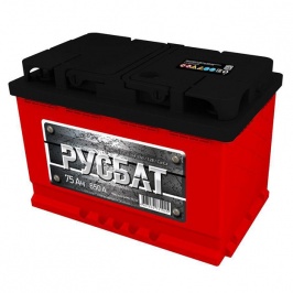 Автомобильный аккумулятор Rusbat 6CT-75VL 650A 12V