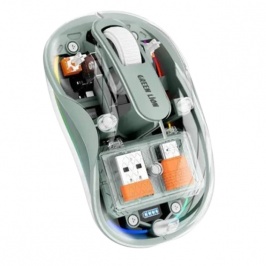БЕСПРОВОДНАЯ МЫШЬ GREEN LION TURTLE MOUSE 2400DPI — ПРОЗРАЧНАЯ Grey