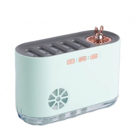 Musiqiy ritm chiroqli namlagichli USB aromali diffuzer Yashil Musiqiy ritm chiroqli namlagichli USB aromali diffuzer Yashil