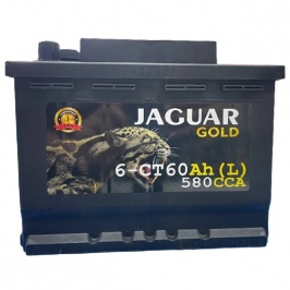 Автомобильный аккумулятор Jaguar Gold 6-CT60Ah 580 CCA Cobalt