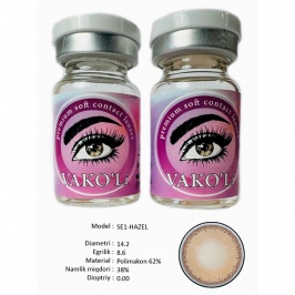 Цветные контактные линзы Vakoli SE1-HAZEL 2 шт