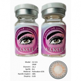 Rangli kontakt linzalari Vakoli S3-531 GRAY 2 dona
