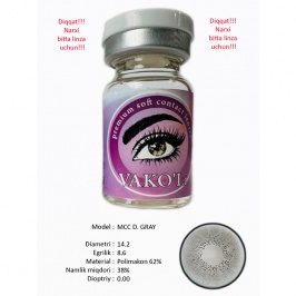 Rangli kontakt linzalari Vakoli MCC D. GRAY 1 dona