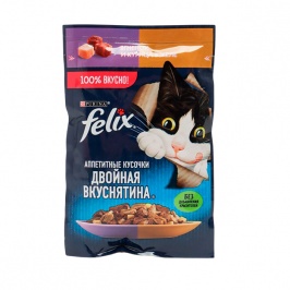 Mushuklarga ho‘l ovqat Feliks Ikki marta mazali qo‘zichoq va tovuq go‘shti 5 dona Mushuklarga ho‘l ovqat Feliks Ikki marta mazali qo‘zichoq va tovuq go‘shti 5 dona