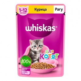 Mushuklar uchun ovqati Vhiskas Mushukchalar uchun ragu tovuqli 5 dona Mushuklar uchun ovqati Vhiskas Mushukchalar uchun ragu tovuqli 5 dona