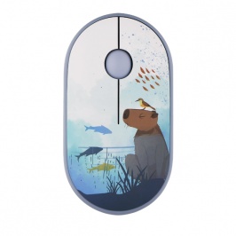 Simsiz sichqoncha 2E MF300 Silent WL BT CAPYBARA:SWIM (2E-MF300WCAPIBARABL)