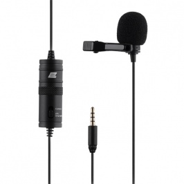 Noutbuk mikrofoni 2E Lavalier Microphone 3.5mm (2E-ML010)