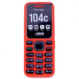 Кнопочный телефон Novey 104C Red