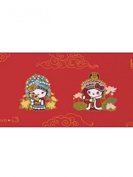 O‘yin uchun gilamcha Akko Hello Kitty Peking Opera Deskmat (A)