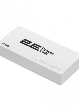 Коммутатор 2E PowerLink SG108C 8xGE гигабит бошқариб бўлмайдиган