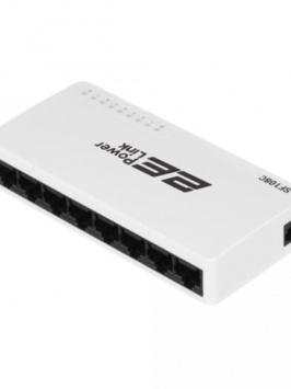 Коммутатор 2E PowerLink SF108C 8XFE бошқарилмайдиган иш столи