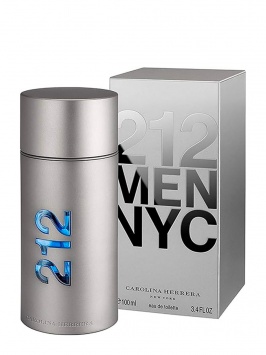 Carolina Herrera 212 Men EDT, 100 ml, erkaklar uchun, sitrusli-yog‘ochli aromat, Ispaniya