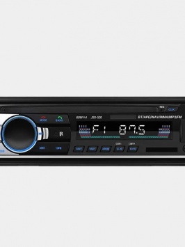 Avtomobil radiosi 1 DIN, masofadan boshqarish pulti bilan multimedia, Bluetooth, USB, AUX, misroSD