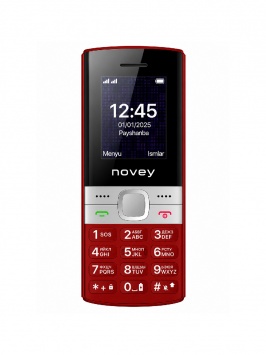Tugmachali telefon Novey 130 Red Tugmachali telefon Novey 130 Red