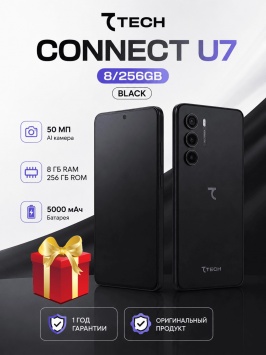 Смартфон 7TECH Connect U7 Black 8/128GB Смартфон 7TECH Connect U7 Black 8/128GB