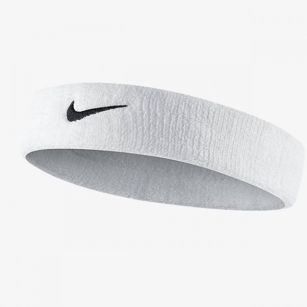 Купить Теннисная повязка на голову Nike Logo Dri-FIT Белый в ...