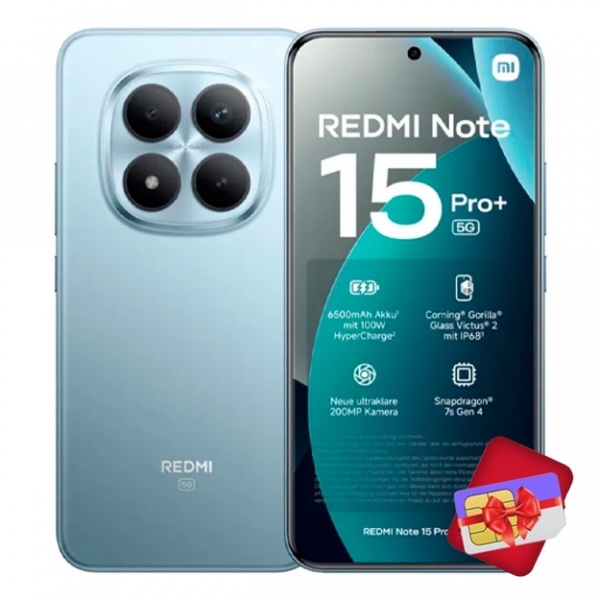 Купить Xiaomi Redmi Note 15 Pro+ 5G 8/256 GB Glacier Blue в Узбекистане - в рассрочку | olcha
