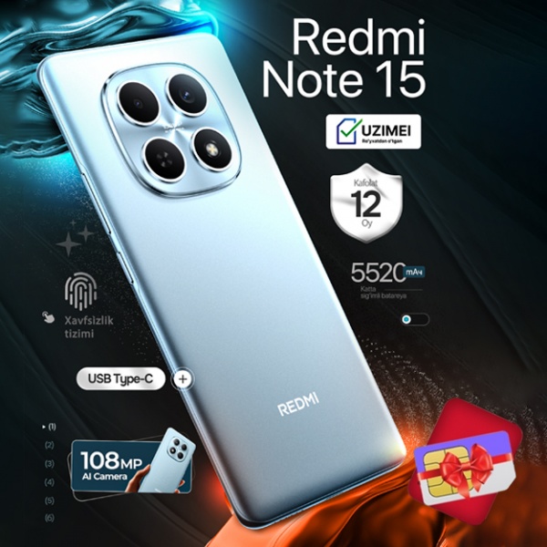 Купить Redmi Note 15 в Узбекистане - в рассрочку | olcha