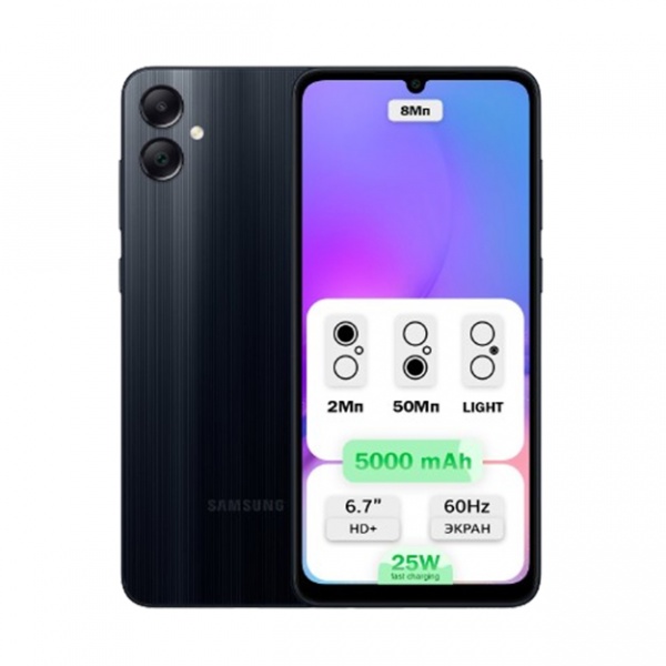 Купить Samsung Galaxy A05 4/128 GB Black в Узбекистане - в рассрочку ...