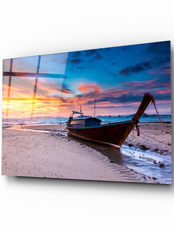 Red Sky Glass Art (72x46)