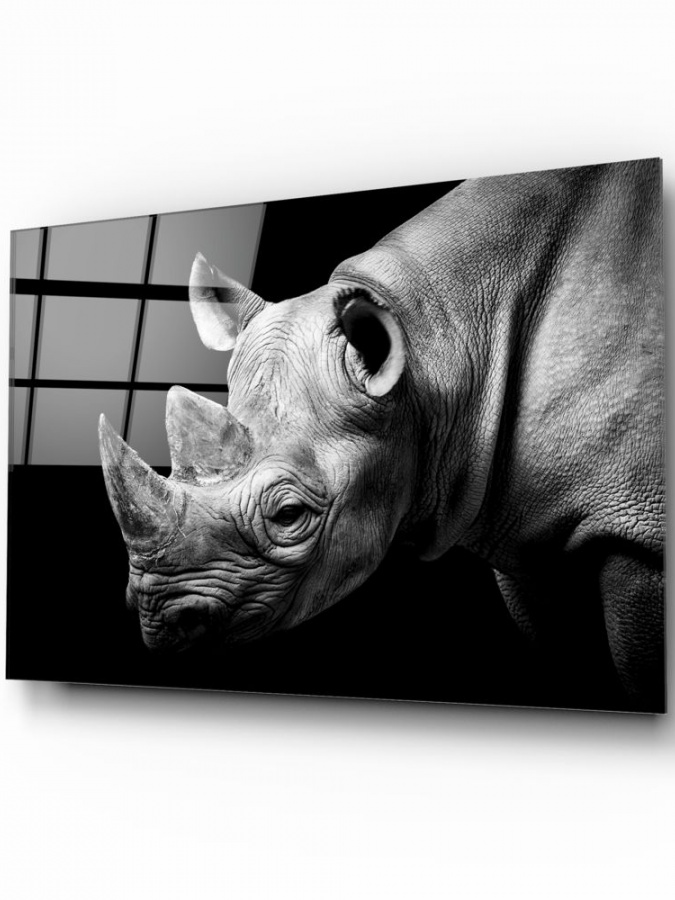 Rhino Glass Art (72x46)