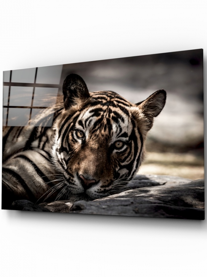 Tiger Glass Art (110x70)