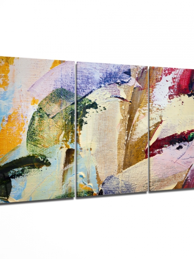Paint Traces Mega Glass Wall Art (110x70) 8682421181753