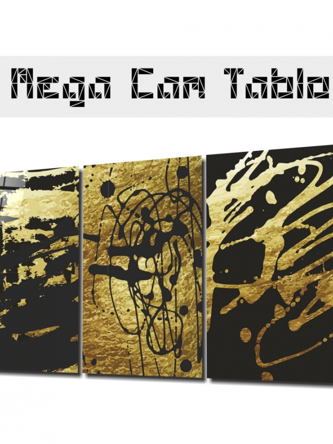 Abstract Doodles Mega Glass Wall Art (72x46)