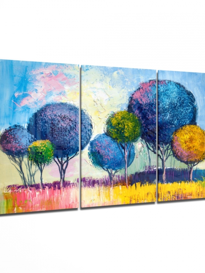 Abstract Leyk Mega Glass Wall Art (72x46)