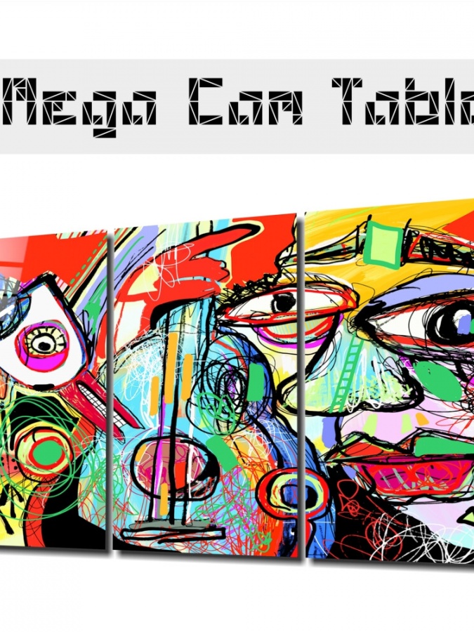 Абстрактная виолончель Mega Glass Wall Art (72x46) 8682421180541
