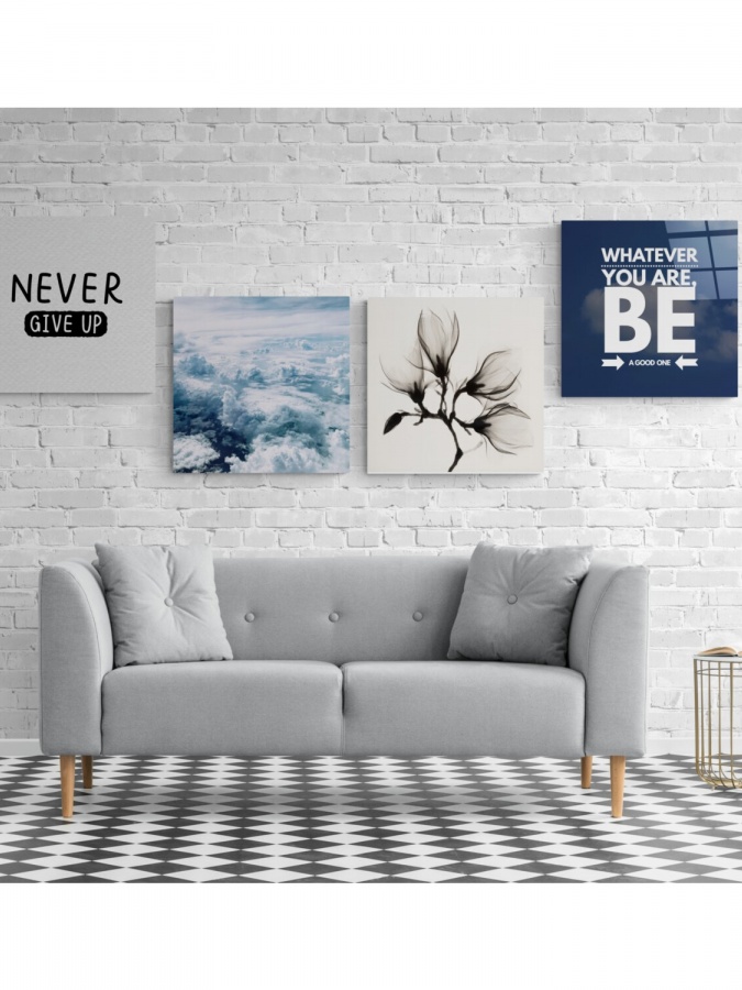 Motivation Quadro Glass Wall Art (60x60)