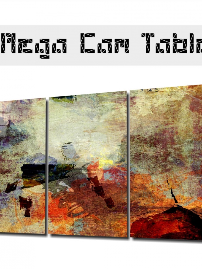 Mavhum ranglar Mega Glass Wall Art (110x70)