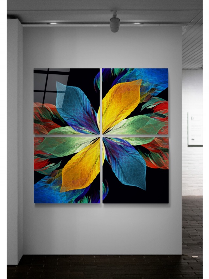 Стеклянная стена Fortune Flower Quadro (60x60) 8682421198829