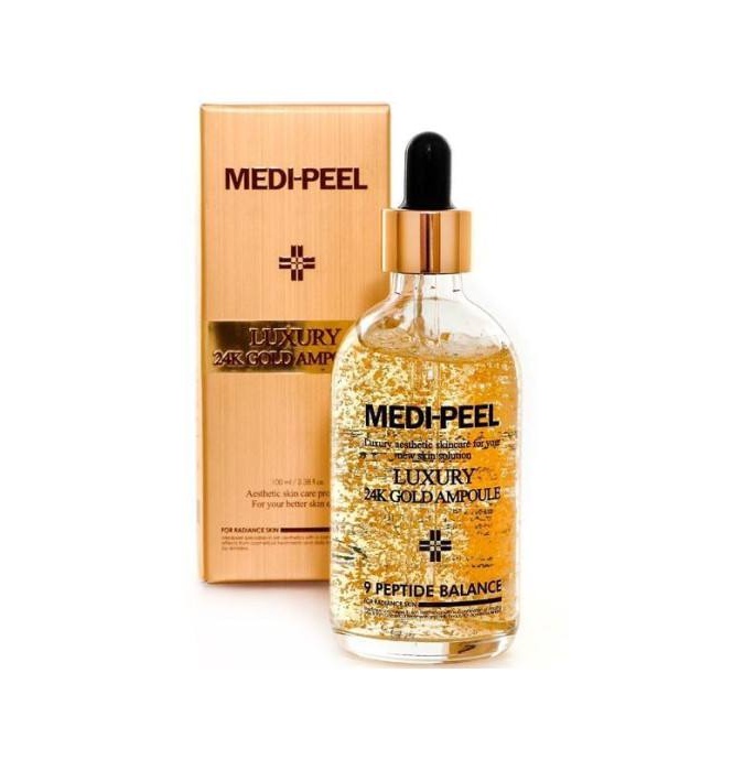 Terining elastikligi uchun 24K oltin bilan ampula Medi-Peel Luxury 24K Gold Ampoule 100 ml
