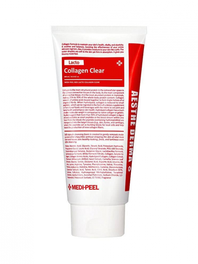 Kollagenli ko‘pik Medi Peel Aesthe Derma Lacto Collagen Clear 300 ml